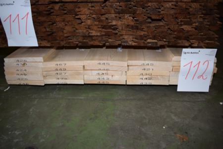 Planks unbehandeltem 22x198 mm gehobelt 1 flach und 2 Seiten + 1 Seite gesägt. 27 Absatz von 420 cm