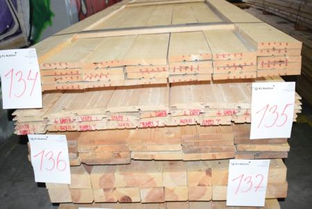 25 x125 mm TGV m / water nose sawn, finished dimensions 22 x 120 mm. 29 paragraph of 510cm