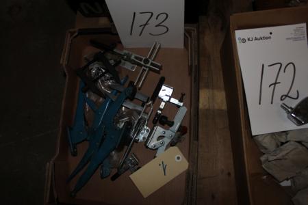 Box with various clamping tool