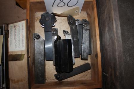Box with various turning tools