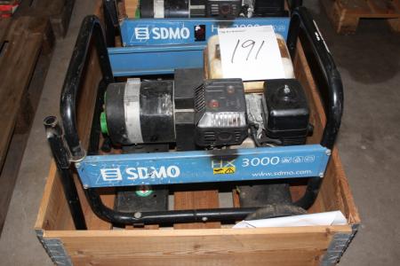 Generator SDMO HX 3000 med Honda GX 200 6,5 motor