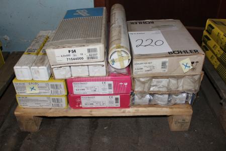 Lot mixed welding electrodes