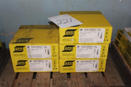 5 kasser Svejsetråd ESAB Shield Bright 316 L 1,2 mm 