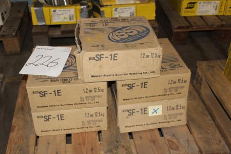 5 kasser svejsetråd Flux Cored Wire SF-1E 1,2 mm 
