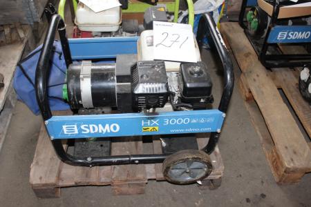 Generator SDMO HX 3000 med Honda GX 200 6,5 motor