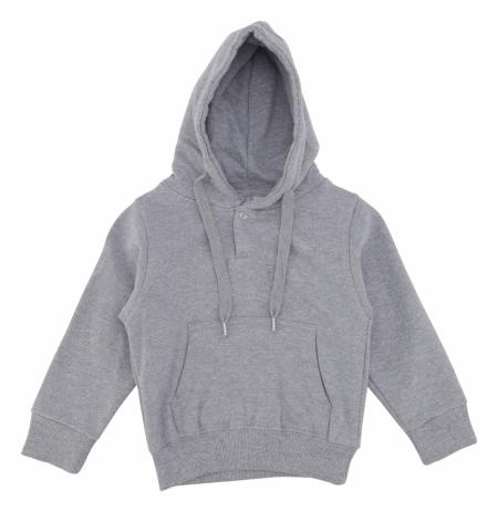 Firmatøj without pressure unused: 8 Subsection. hooded sweat, THE GRAY, 100% cotton, 4.6 years