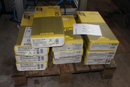 3 KS welding electrodes OK FEMAX 39.50 3.2 x 450 mm + 3 ms OK 48.00 3.2 x 450 mm + 3 ms OK 53.05 4.0 x 450 mm