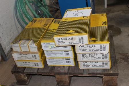 3 KS welding electrodes OK 46.44 4.0 x 450 mm + 3 ms OK 53.5 3.2 x 350 mm + 3 ms OK 53.35 4.5 x 450 mm