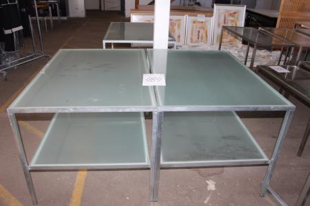 2 pieces stplborde with Frosted glass sheets 80 x 120 cm (swath in a plate)