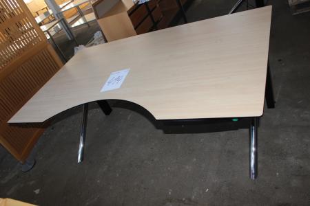 El Steh- / Sitz-Tisch 175 x 102 cm + 2 Schränke mit Tasten + Schublade mit der Taste + Schirmwand