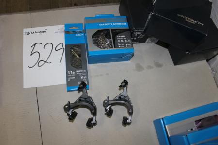 Shimano Ultega cykelbremsere + gears + chain