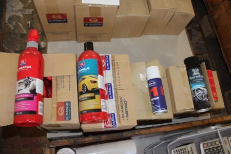 5 boxes of various car care products