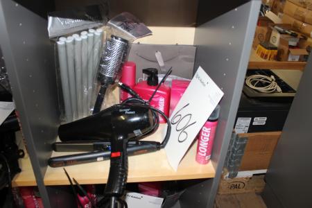 Hairdryer Moser Protect and straighteners Flat Master and various Belonger hair care products