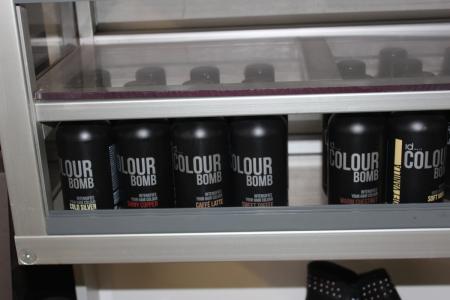 14 stk flasker med Colour Bomb hårfarver mrk ID Hair