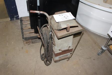 Welding machine, Larsen with cable and welding helmet (condition unknown)