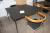 Meeting table marked Zeta Furniture 120 x 120 cm with 2 chairs Cinus Design by Troels Grum-Schwensen