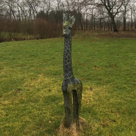 Skulptur, fremstår Giraf.