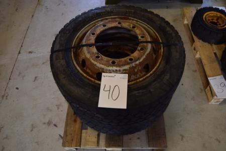 2 pcs. wheels 285/60 R22.5