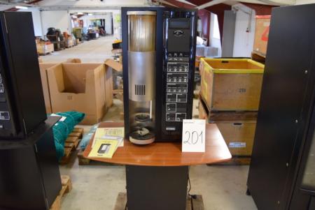 Coffeemaker with table and foot marked. Wittenborg FB7100. Stand ok