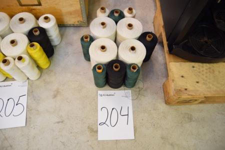 12 rolls thin yarn, polyester nylon +
