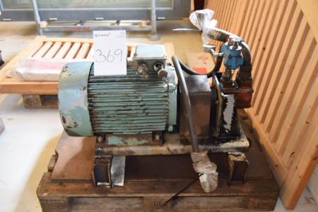 Hydraulic pump with motor