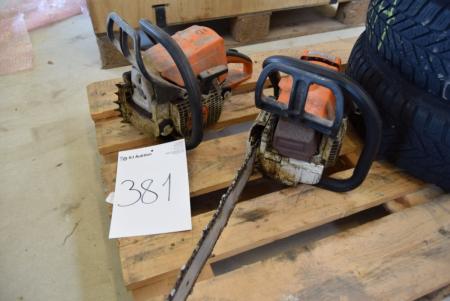2 pcs. chain saw, marked. Stihl spare parts