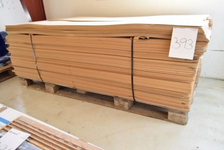 Pallet with masonite 3.2 mm in thickness, 20 x 200 cm