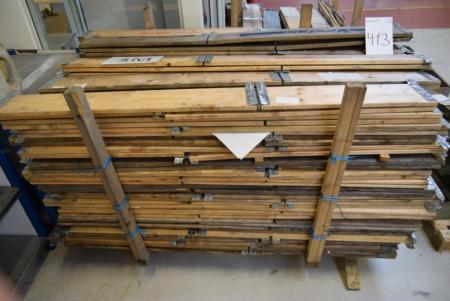 Pallet with pallet collars for pallet loads, ca. 100 pieces.