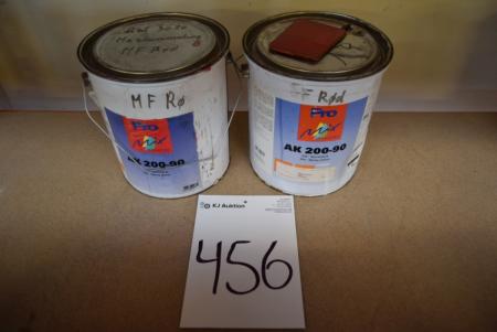 2 x 5 L mechanically paint, MF Red RAL 3020