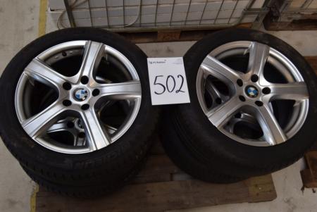 4 stk. alu hjul til BMW, Michelin 225/50 R17