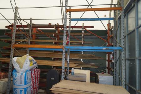 2 phage pallet rack with 6 beams width of 2 meters per phage pallet system 2 about 370 cm in height.