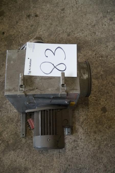 Exhaust ventilator with a motor.