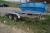 Brenderup, machine trailer reg no. 8370 KS Maximum total weight of 3000 kg.