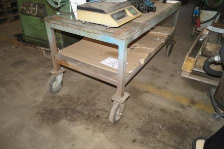 Steel rolling table without contents