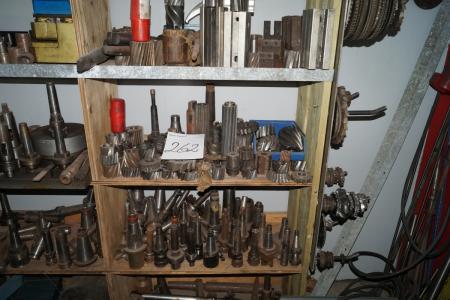 Contents 1 book rack various tool holders, milling tools and machine parts, etc.