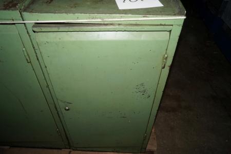 Steel cabinet with contents of div machine accessories