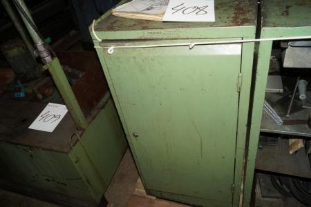 Steel cabinet with contents of div machine accessories