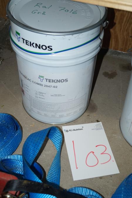 20 Liter 7016 graue Farbe Mrk Teknos.