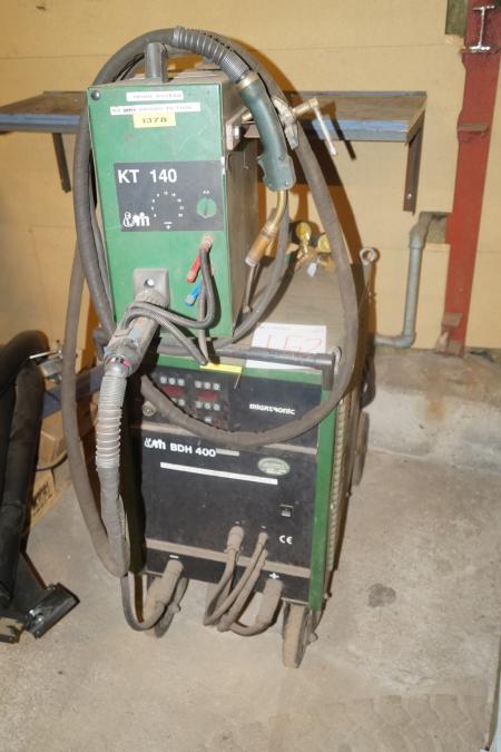 Migatronic BDH 400 co2 welding with KT 140 feed.