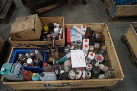 Palle with various chemicals.