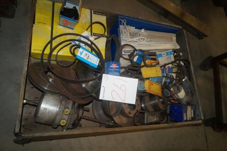 Miscellaneous Drive belts, Lamps and springs. With more.