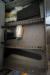 Steel cupboard 90x50x50 cm with various contents.