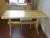 Hjemmelavet spisebord 140 x 67 cm med 4 stole 