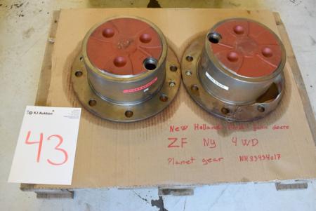 2 pcs. Planetary gear, marked ZF, 4WD, New Holland, Ford, John Deere part no. NH 83934017