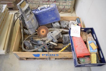 Pallet div. Electric tools, poker vibrators, task lights, high pressure washer, etc. condition unknown