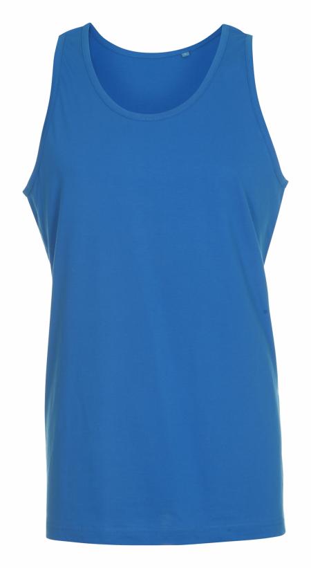 Company clothes without pressure unused: 45 STK. T-shirt without sleeves, Round neck, turquoise, 100% cotton, 15 M - 15 L - 15 XL