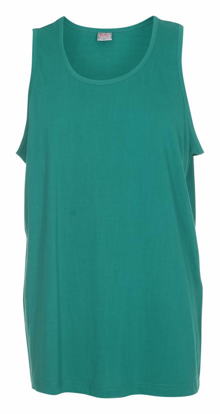 Company clothes without pressure unused: 40 STK. T-shirt without sleeves, Round neck, GREEN, 100% cotton, 10 S - 10 M - 10 L - 10 XL