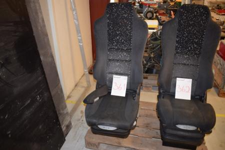 Seat Construction m. High back, adjustable with air / el