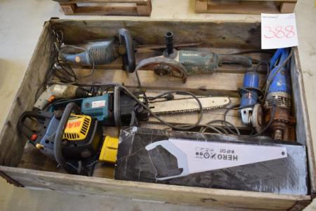 Div. Electric tools, chainsaw, handsaw, etc.