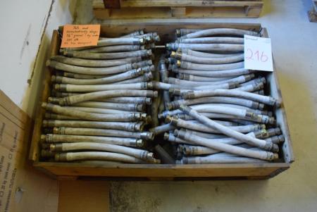 Pallet with heat-resistant hoses, ca. 225 paragraph. 3/4 "thread at both ends, L 48 cm